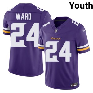 #24 Purple Official Vikings Nation Youth Jay Ward Jerseys 189262-860