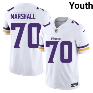 #70 Game Jim Marshall White Youth MIN Vikings Jerseys 278684-543