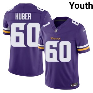 #60 Joe Huber Youth Purple 2026-27 MIN Jersey 536864-658