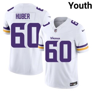 #60 Minnesota Youth Joe Huber Player White Jerseys 232024-373