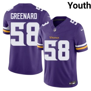 #58 2026 Purple Youth The Vikes Jonathan Greenard Jerseys 844922-906