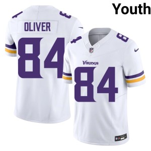 #84 Minnesota Josh Oliver Youth White Official Jerseys 718486-711