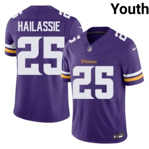 #25 The Purple Kahlef Hailassie Purple Youth Official Jersey 438974-538