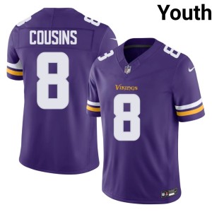 #8 Replica Purple Pride Kirk Cousins Youth Purple Jersey 474476-938