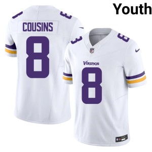 #8 White Kirk Cousins Minnesota Vikings 2026-27 Youth Jersey 506540-549