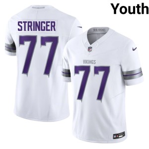 #77 Purple Pride Korey Stringer White Youth Limited Alternate Jerseys 734759-877