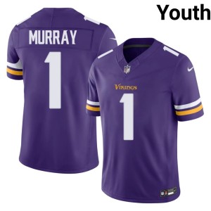 #1 MIN Vikings Purple Official Kyler Murray Youth Jersey 444733-787