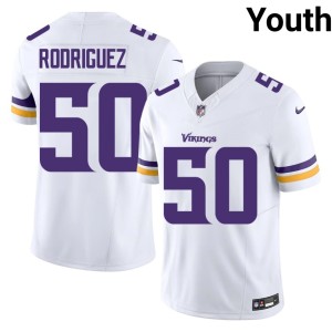 #50 Levi Drake Rodriguez MIN Vikings White Youth Player Jerseys 291918-152