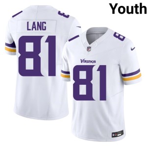 #81 NIL The Vikes Marshall Lang Youth White Jersey 742604-493