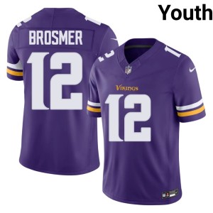 #12 Max Brosmer Purple 2026-27 Youth Purple Pride Jersey 941238-146