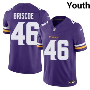 #46 Purple MIN 2026-27 Youth Michael Briscoe Jerseys 333245-197