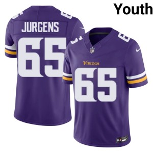 #65 Limited Youth Purple Vikings Nation Michael Jurgens Jersey 162000-962