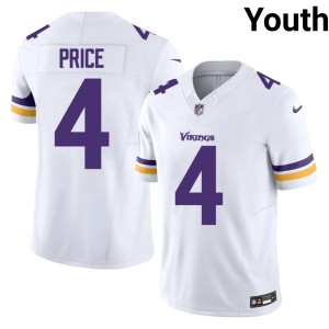#4 Myles Price White Game Vikings Nation Youth Jerseys 624354-460