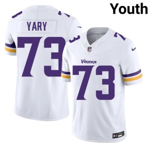 #73 Player Youth Ron Yary The Purple and Gold White Jersey 805167-383