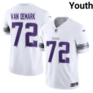 #72 Youth Alternate The Purple Ryan Van Demark Limited White Jersey 521474-723