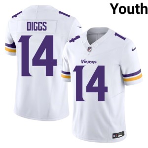 #14 2026 White Stefon Diggs Youth MIN Vikings Jersey 331980-123