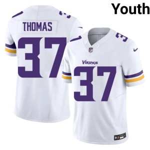 #37 White Purple Pride Tavierre Thomas Football Youth Jersey 734988-105