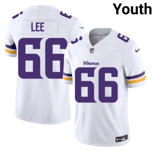 #66 Purple Pride Replica Vershon Lee Youth White Jersey 401937-826