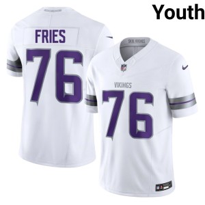 #76 White Will Fries Alternate Official MIN Vikings Youth Jersey 543897-882
