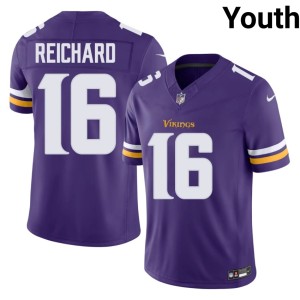 #16 Official Youth Purple Purple Pride Will Reichard Jersey 417131-277
