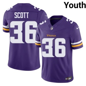 #36 Purple Zavier Scott Youth Purple Pride Replica Jerseys 703782-821