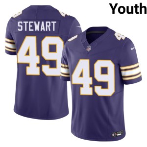 #49 Throwback The Purple Youth Limited Purple Cam'Ron Stewart Jerseys 440612-890