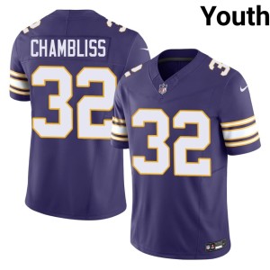 #32 NIL Purple Youth Chaz Chambliss Throwback Vikings Jersey 254735-180