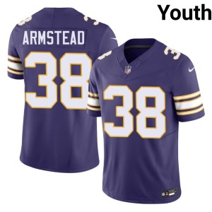 #38 Throwback Purple Youth 2026-27 Vikings Nation Da'Veawn Armstead Jersey 154489-836