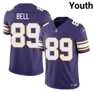 #89 Throwback Football The Purple and Gold Purple Youth Dillon Bell Jersey 601272-941