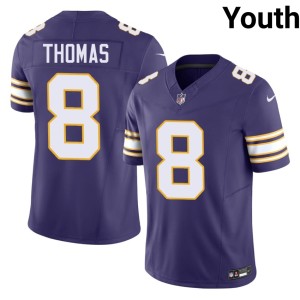 #8 Jakobe Thomas Throwback Player Youth Vikings Purple Jerseys 589307-908