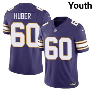 #60 Youth Purple Throwback Joe Huber 2026 Purple Pride Jersey 126194-431