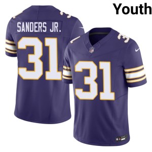#31 Throwback Game Marcus Sanders Jr. Purple Pride Youth Purple Jersey 548481-947