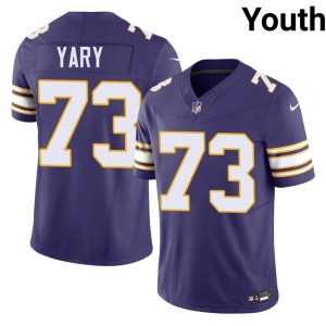 #73 Throwback Minnesota Vikings Ron Yary Limited Youth Purple Jerseys 907824-143
